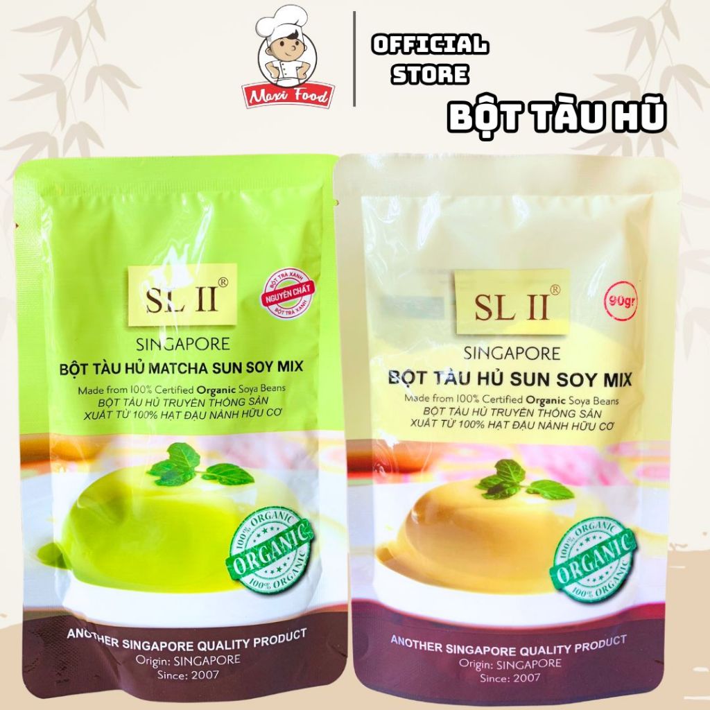 Bột tàu hũ SUN SOY MIX origin SINGAPORE 90g -  MAXI FOOD