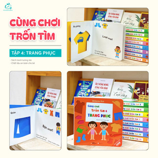 [BÌA CỨNG] Sách Ehon Tương Tác Cùng chơi trốn tìm 4: TRANG PHỤC - Ehon cho bé 0-6 tuổi