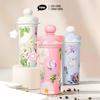  Ly giữ nhiệt Essence 680ml có ống hút bình giữ nhiệt inox 316 cao cấp có quai xách tiện lợi - TUHUHOUSE 