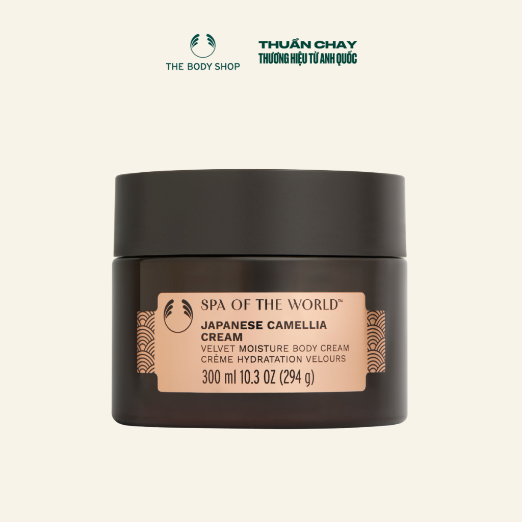 Kem Dưỡng Thể Hương Camellia Thanh Lịch Japan Camellia Spa Cream 300ml The Body Shop