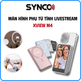 Màn Hình Phụ Từ Tính SYNCO XVIEW M4 Hỗ Trợ SELFIE, LIVESTREAM, QUAY VLOG BẰNG CAMERA SAU - Bảo Hành 12 Tháng