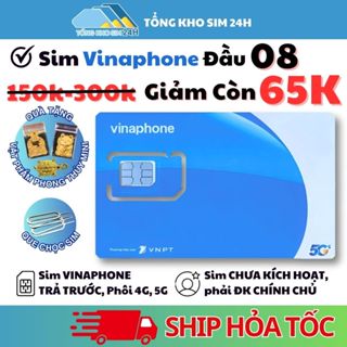  Sim Vinaphone Số Đẹp Giá Rẻ Chỉ Từ 65k Sóng 5G Sim Trả Trước Nghe Gọi  Chưa kích hoạt Phải ĐKCC  