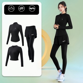  Bộ tập thể thao nữ áo dài tay quần Sport bộ tập gym đạp xe nữ dài tay chất đẹp 