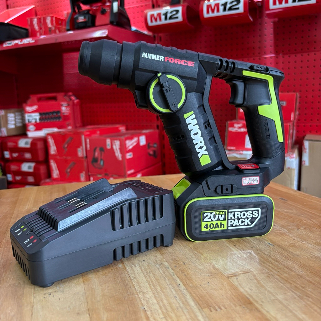 Máy khoan búa dùng pin Li-ion 20V Worx WU380 ( Chính Hãng BH 1 năm)