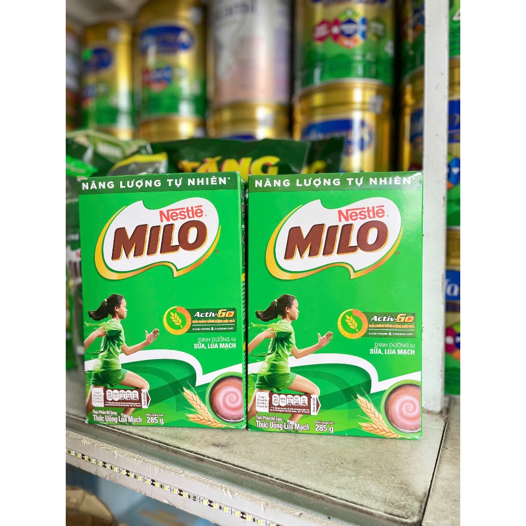 COMBO 2 hộp Sữa bột Milo hộp giấy 285g chính hãng- date mới