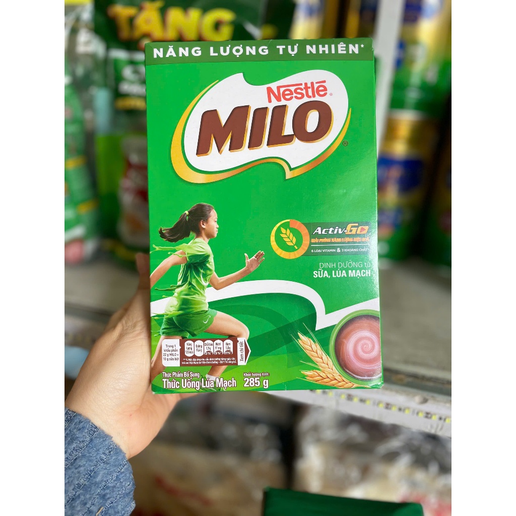 Sữa bột Milo hộp giấy hộp 285g - hàng chính hãng