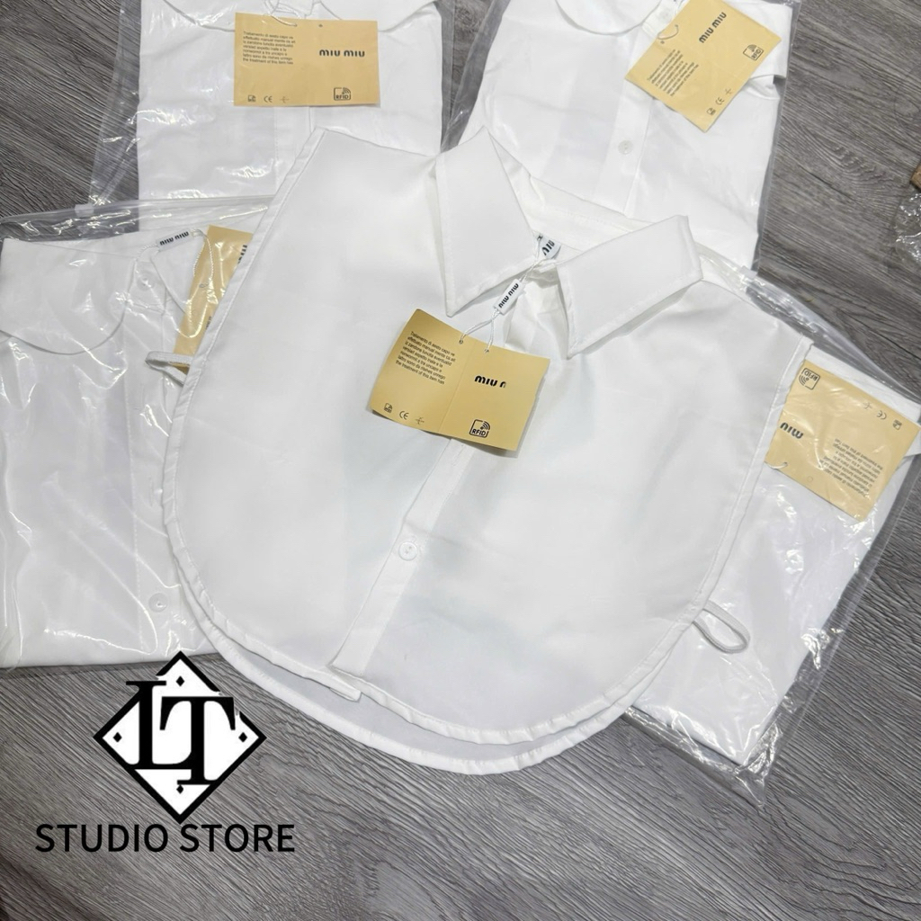  LT - Cổ Sơ mi rời để mix áo len mùa đông siêu xinh cổ đức cổ sen SM1 