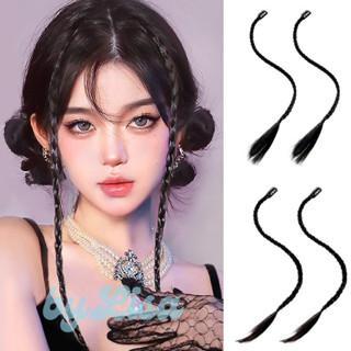  Phím Tóc Tết Bím Nhỏ Set 2 Cái Kẹp Tóc Giả Cá Tính Nhiều Màu byLisa 