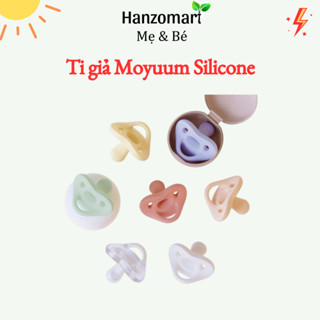  Ti giả Moyuum Silicon Cao cấp Nguyên khối siêu mềm cho bé chính hãng  kèm hộp đựng  