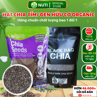 [TOP BÁN CHẠY] Hạt Chia Tím Úc Absolute Organic, Hạt Chia Đen Black Bag Hữu Cơ Sạch Đều Đẹp Ăn Kiêng Giảm Cân- Nutrion