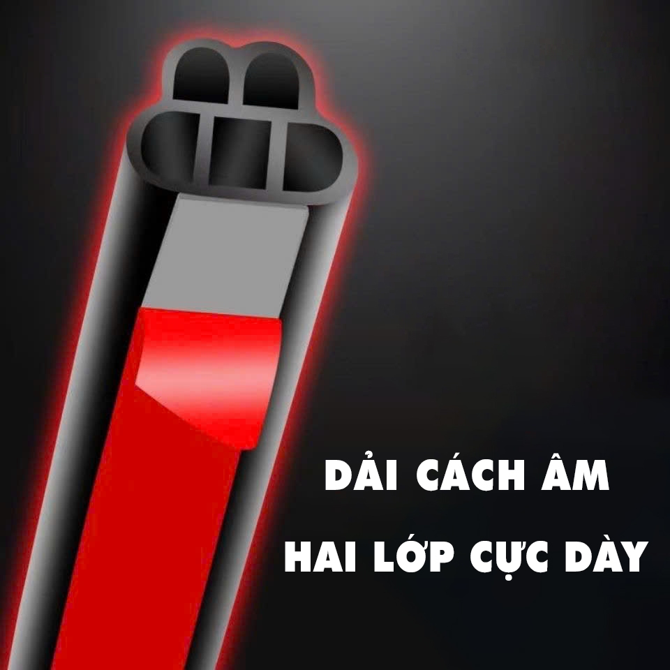 Gioăng cao su chống ồn ô tô Chữ B (10*12mm) B Nâng Cấp (10*13m) B Đại (14*15mm)
