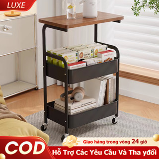 LUXE Xe đẩy đầu giường Kệ đựng đồ đa năng phòng ngủ Kệ Để Đồ Có bánh