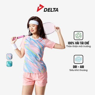 DELTA Áo Thun Cầu Lông Nữ Dynamic Vải Tái Chế Tính Năng Dri-Air Khô Thoáng Dáng Vừa Thi Đấu TS232W1
