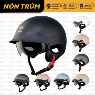  Mũ Bảo Hiểm Nửa Đầu Royal M163 Lưỡi Trai Nam Nữ An Toàn Đi Xe Máy Phiên Bản Nâng Cấp Từ Royal M579 