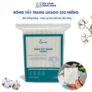 Bông tẩy trang 222 miếng Likado chất liệu Cotton (BTT - 222 miếng)