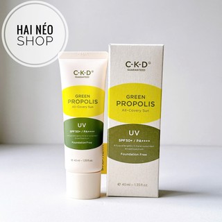   DATE 16 05 2026  Chống nắng vật lý phổ rộng chứa 39.8% Keo ong xanh kiềm dầu khánq nước nâng tone tự nhiên C-K-D 
