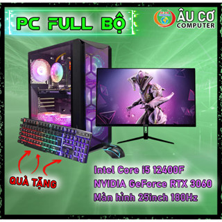 Full Bộ PC Gaming Màn hình 180hz / i5 12400f / RTX 3060 12G / Ram 16Gb / SSD 512Gb, Case Gaming, Cây Gaming chơi game