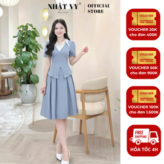  Chân váy lẻ   KHÔNG KÈM ÁO   xếp ly đơn giản form dáng xòe - D3469 