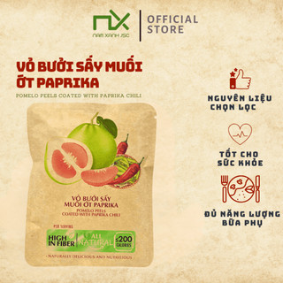  Nam Xanh Mứt Vỏ Bưởi Sấy Muối Ớt Paprika Túi 40gr 