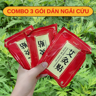  Combo 3 Gói Miếng Dán Ngải Cứu Giảm Đau Nhức Xương Khớp Cao Dán Nóng Hỗ Trợ Giảm Mỏi Cổ Vai Gáy 
