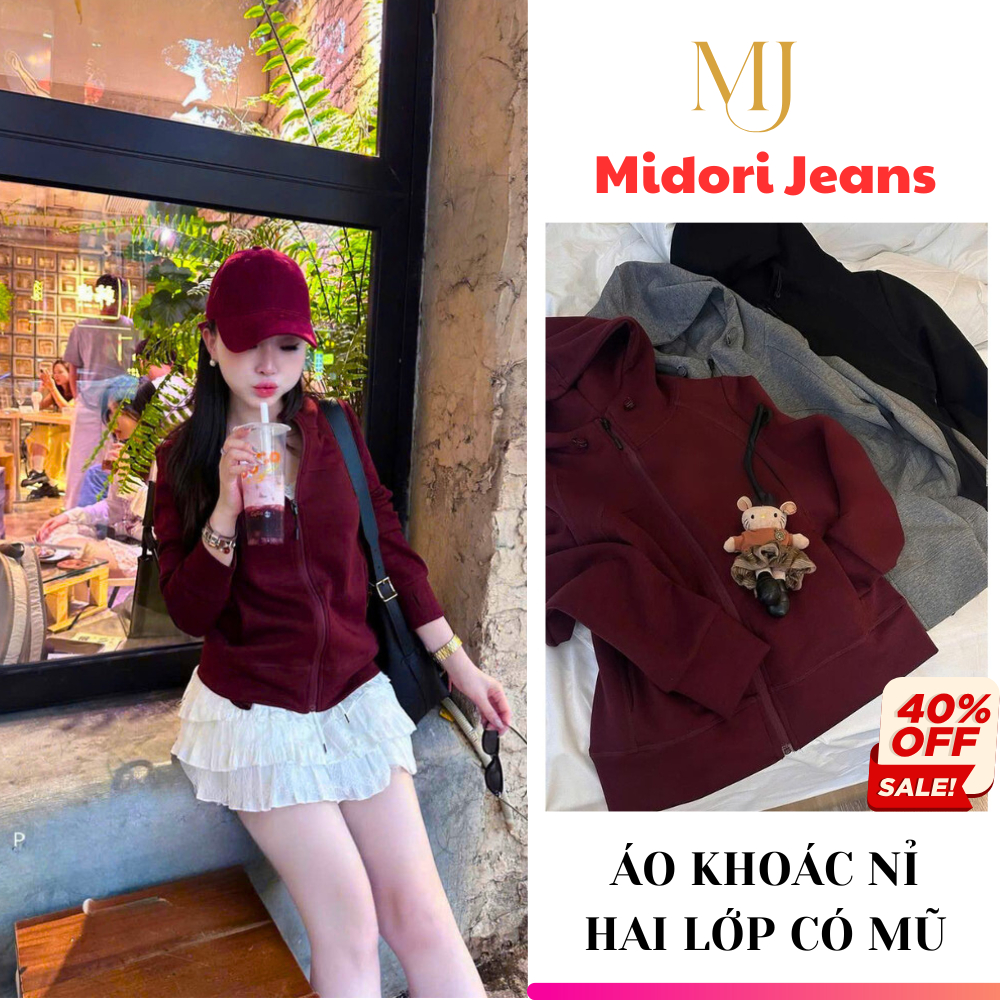 Áo khoác nỉ nữ thu đông chất cao cấp, Áo hoodie zip Basic mang phong cách Hàn Quốc QQ42