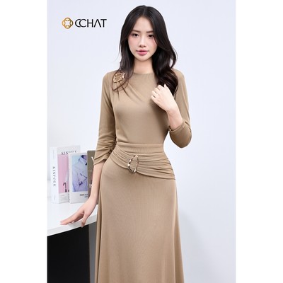 Set Đồ Nữ 𝐂𝐂𝐇𝐀𝐓 Dáng Xòe Pilaria Xếp Ly Vai Chất Liệu Thun Tăm Cao Cấp 15BNC2017XT