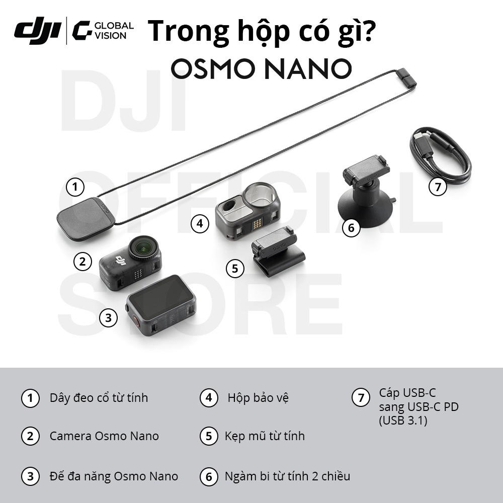 Camera hành động DJI Osmo Nano siêu nhẹ, màn hình OLED, quay video lên đến 4K/60fps | BigBuy360 - bigbuy360.vn
