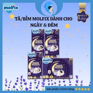  Tã bỉm quần ban đêm Molfix Sweet Dream Jumbo chống tràn siêu hiệu quả cho bẻ đủ size M50 L44 XL38 2XL34 MECAHEO 