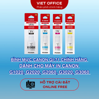 🔥 Mực In Canon GI-71 Chính Hãng – Bản In Sắc Nét, Màu Chuẩn, Tiết Kiệm Chi Phí 🔥