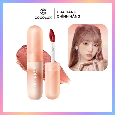 Son Kem Colorkey Mousse Lip Mud Matte Mềm Mịn Che Vân Môi Tốt Màu Sắc Thời Thượng