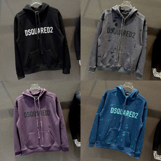  Áo hoodie nam nữ PB nỉ bông in chữ D2 ngực phối wash rách loang lót hai lớp dày dặn basic boy phố HD56P 