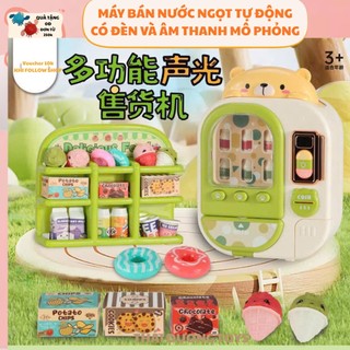 Máy bán nước tự động dùng pin có đèn và âm thanh.Tổng hợp máy bán nước tự động-máy bán nước ngọt