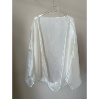  Áo Khoác Choàng Tơ Phụ Kiện Phối Đầm Lụa Freesize 