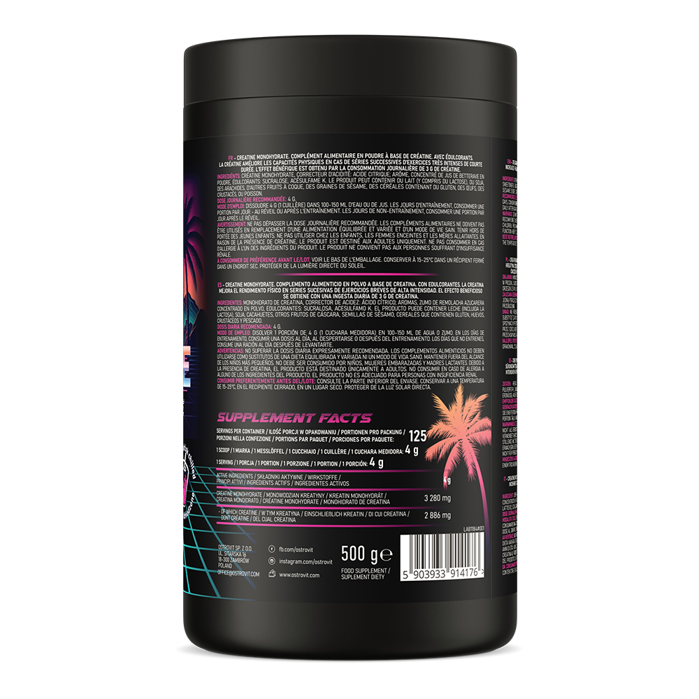 Bột OSTROVIT CREATINE phiên bản MIAMI VIBES - Hộp 500g