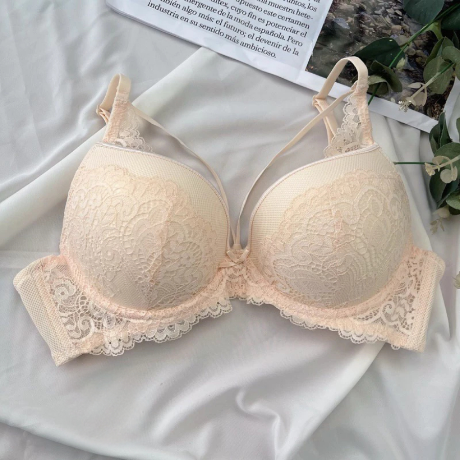 Áo ngực nữ ren có gọng mềm tôn dáng chuẩn quyến rũ tự nhiên Peachy wear AL21