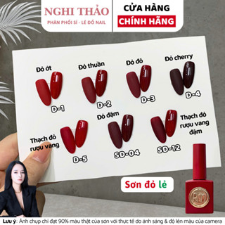Sơn gel đỏ lẻ RAMYLA Nghi Thảo Nails