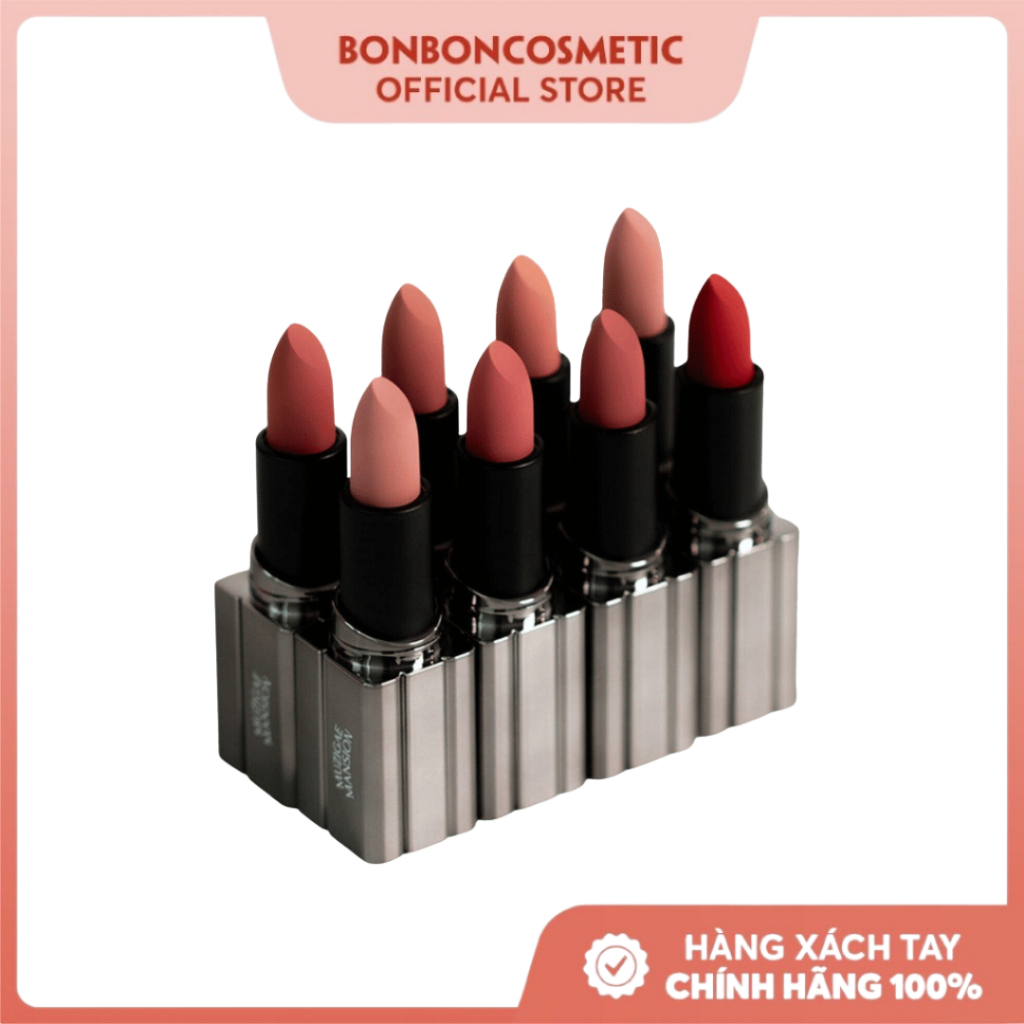 MUZIGAE MANSION Son thỏi mịn lì tinh chất dưỡng mềm môi Moodwear Blur Lipstick 4g BONBONCOSMETIC