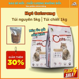 Hạt cho mèo , hạt CATSRANG mix dinh dưỡng , cung cấp dưỡng chất cho mèo con , túi chiết 1kg