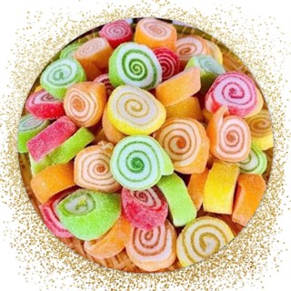  1KG kẹo dẻo xoắn lốc xoáy vị trái cây chua ngọt thơm ngon - Bánh kẹo tết - đồ ăn vặt cho bé 