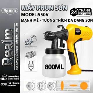 Máy phun sơn cầm tay 550W S.úng Phun Sơn Dùng điện 220V - Bình 780ML Siêu Bền