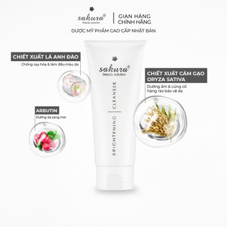 Sữa rửa mặt trắng da Sakura Brightening Cleanser 100ml