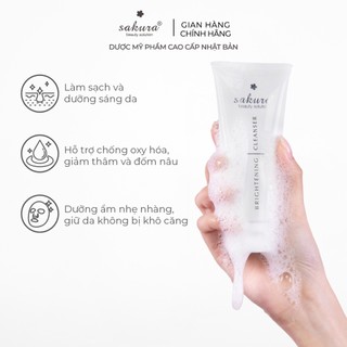Sữa rửa mặt trắng da Sakura Brightening Cleanser 100ml
