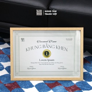  Khung Hình A3  30x42cm  Treo Tường - Khung Bằng Khen Mặt Mica Trang Trí Tường - Khung Ảnh Thảo Tranh 