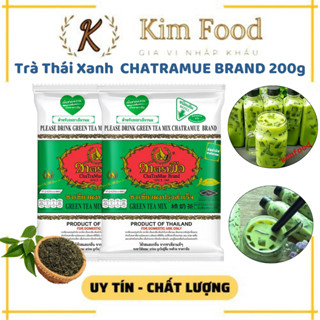  Trà thái xanh Thái Lan Chatarmua gói 200g Nguyên liệu trà sữa trà thái làm thạch,... 