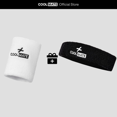Set quà tặng Băng tay Wirstband + headband thể thao mềm mại, thấm hút - Coolmate