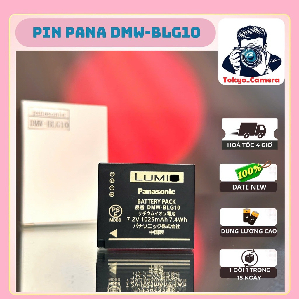 Pin Panasonic DMW-BLG10 dùng cho các dòng DMC-GF3, DMC-GF5, DMC-GF6