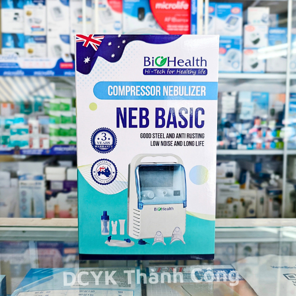 Máy xông khí dung Biohealth NEB BASIC tốc độ xông mạnh, hạt mịn [Chính hãng BH 3 Năm]