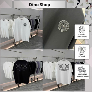  Áo Phông Nam Nữ Chrome Heart Thêu Chữ Kiểu Cách Cực Đẹp - Áo Phông Chrome Thêu Chữ Cực Chất 