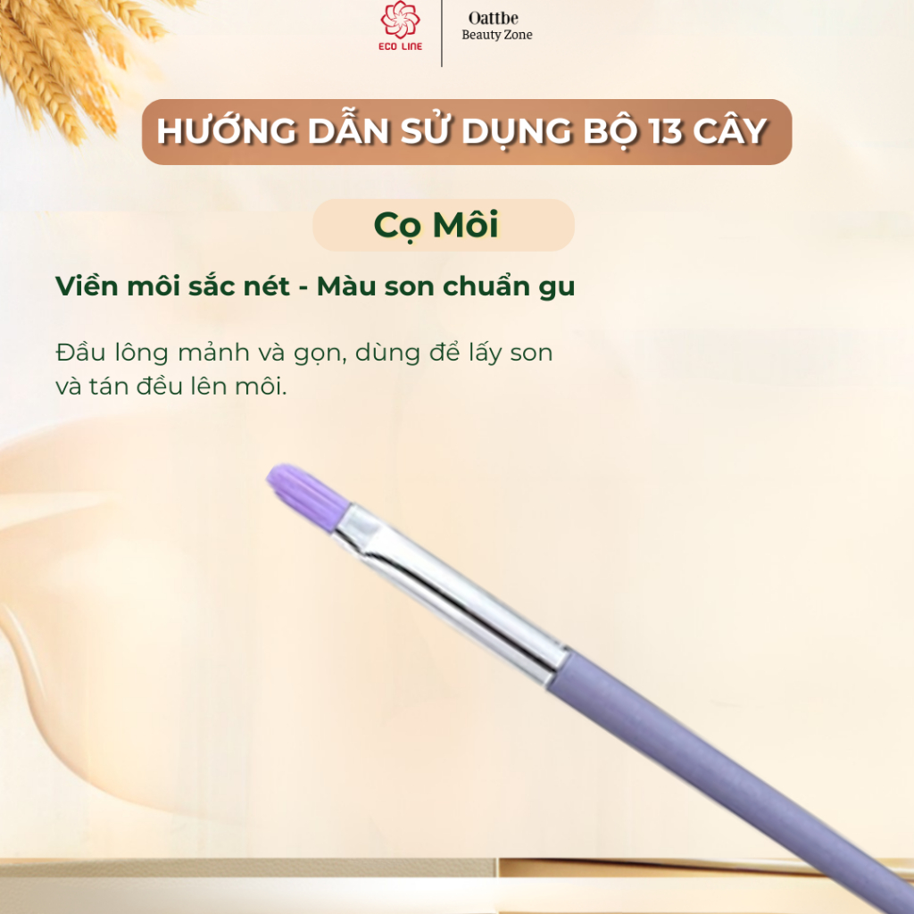 bộ 13 cọ make up phấn phủ tán nền đánh má hồng cọ kẻ mắt cọ che khuyết điểm hoàn hảo kèm túi vải | BigBuy360 - bigbuy360.vn