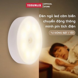  Đèn Cảm Biến Dán Tường Cầu Thang Tủ Quần Áo Yosunlix Đèn Led Cảm Ứng Chuyển Động Thông Minh Sạc USB 
